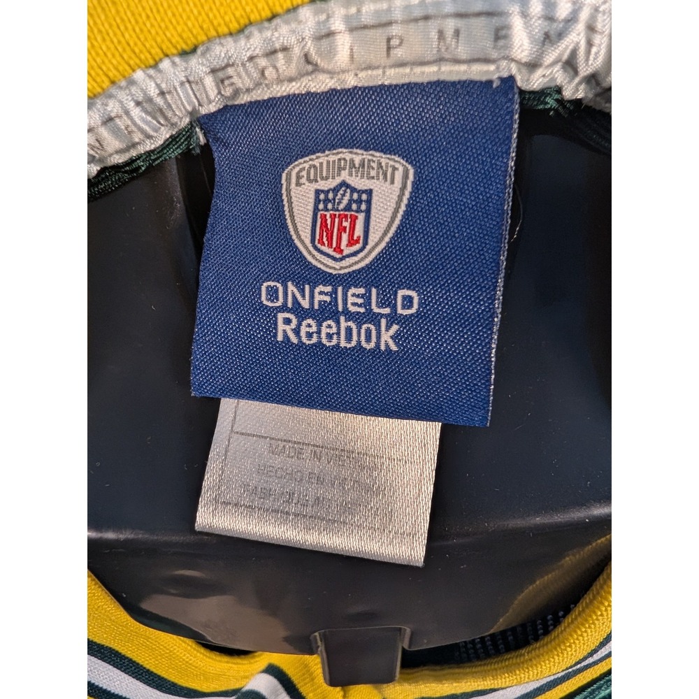 Reebok Aaron Rodgers Stitched Jersey Mens 50 Green Super Bowl XLV Patch Good - Picture 6 of 7
